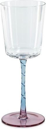 Zodax Sachi Set of 4 White Wine Glasses in Pink/Blue at Nordstrom Rack