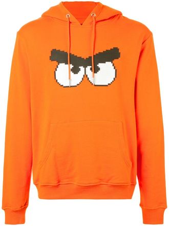 Mostly Heard Rarely Seen Angry print hoodie - men - Cotton/Rubber - S - Yellow