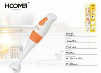 Trade Shop Trade Shop - Mixer Ad Immersione Multifunzione 2 Velocita 250 W Cucina Hoomei Hm-6625