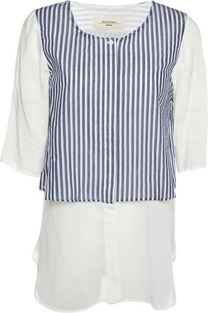 Max Mara striped button-down shirt - White