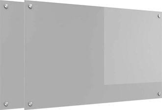 vidaXL Salpicadero De Cocina 2 Pcs Gris Claro 100 X 60 Cm Vidaxl