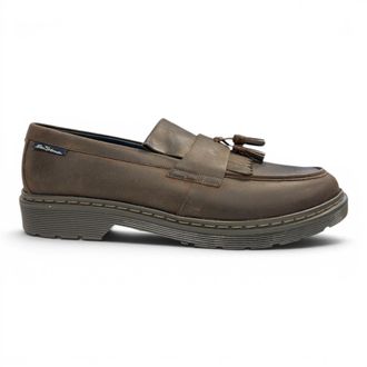 Ben Sherman heren loafers van bruin leer met kwastjes - Dudley