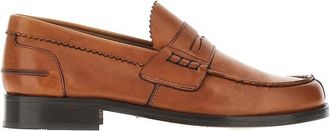 Saxone of Scotland Brushed leather loafers Man 11