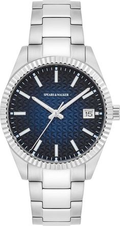 Spears & Walker Mens Quarzuhr - Silver Stainless Steel - One Size