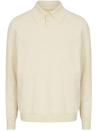 Maison Margiela elbow-patch polo shirt - Neutrals