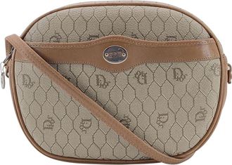 Dior Pre-owned Womens Vintage Cloth Shoulder Bag - Beige Cotton - One Size