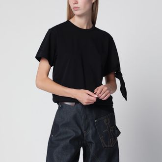 J.W.Anderson T-shirt con maniche annodate in cotone nera
