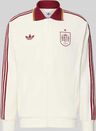 adidas Regular Fit Trainingsjacke aus Baumwoll-Mix Modell BLACAS in Offwhite, Gr&ouml;&szlig;e XXL