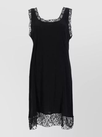 Our Legacy sleeveless dress scoop neck sheer overlay