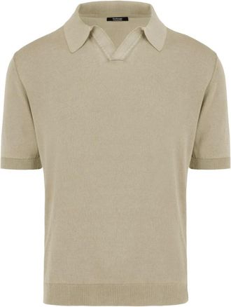 Bomboogie Maglione in Cotone con Collo a Scialle - - Knitwear - Uomo - Beige - L