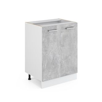 Vicco Mueble Bajo De Cocina R-line, Hormig&oacute;n, 60 Cm Sin Encimera