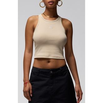 Nike Jordan Essential Racerback Tank in Rattan/White at Nordstrom Rack, Size X-Large