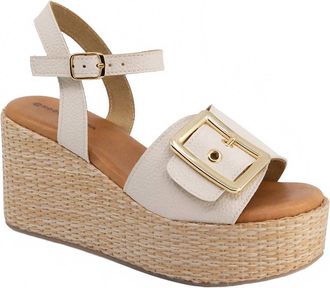 Chocolat Blu Womens Jenis Leather Sandals In Ice
