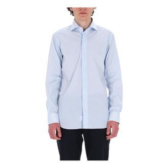 Barba Casual Shirts, male, Blue, Size: 2XL Striped Shirt