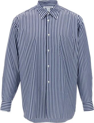 Comme Des Gar&ccedil;ons Forever Poplin Shirt - Heren - Casual Overhemden - Blauw - XL - Katoen - Overhemden