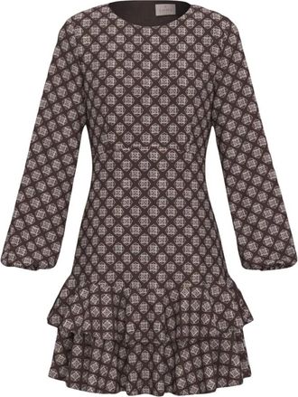 Emme Di Marella Cambra Short Dress - Dames - Korte kleedjes - Bruin - L - Polyester - Kleedjes