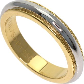 Tiffany & Co. Yellow Gold (18K) Platinum 950 Band Ring (Pre-Owned)