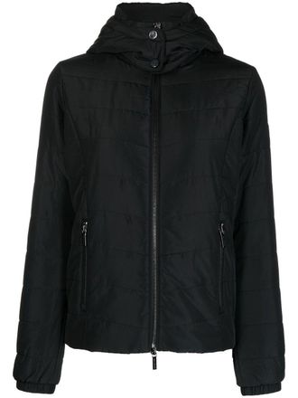 A|X Armani Exchange padded zip-up jacket - women - Polyester/Polyester/Polyester - S - Black