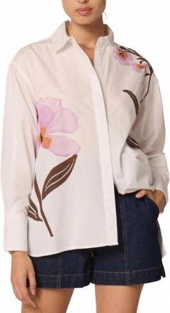 Cleobella Betsabe Blouse In Moresco Ivory