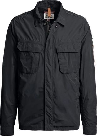 Parajumpers Millard Black Overshirt Jacket - Heren - Zomerjassen - Zwart - L - Katoen - Jassen