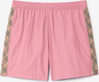 Burberry Check Trim Swim Shorts
