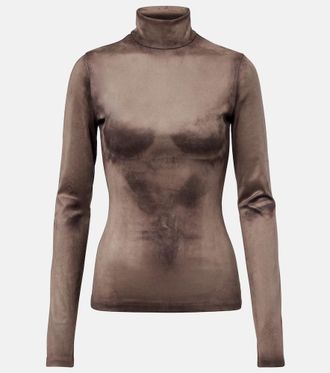 Acne Studios Tarkis trompe-loeil turtleneck top