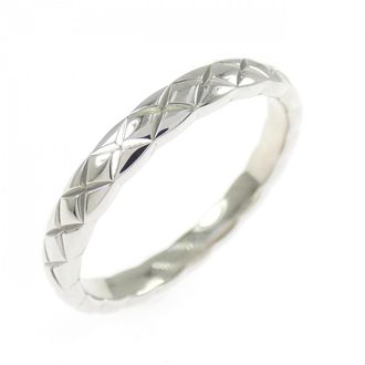 Chanel Silver Platinum 950 Band Ring (Pre-Owned)