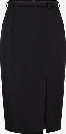 Dolce & Gabbana Geschlitzter Bleistiftrock aus Wollgabardine