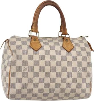 Louis Vuitton Pre-owned Handbags, female, White, Size: ONE SIZE Pre-owned Canvas Handbag
