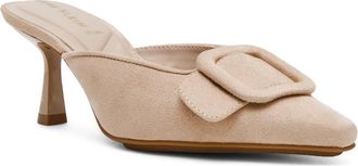 Anne Klein Cassia Kitten Heel Mule in Sand Suede at Nordstrom, Size 11