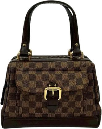 Louis Vuitton Tweedehands Canvas handtassen - Dames - Vintage Handtas - Bruin - ONE Size - Vintage