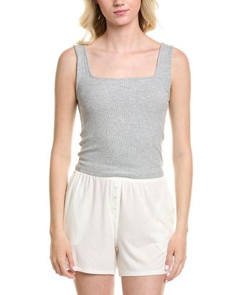 Barefoot Dreams Malibu Collection Ultra Soft Rib Cropped Tank