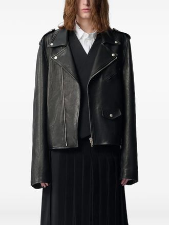 Ann Demeulemeester Giacca biker Arvid - Nero