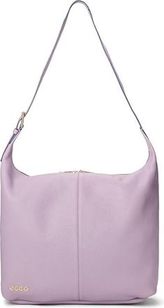 Ecco Large Hobo Bag Shoulder Handbags Lavender Mist Soft Pebbled Leather