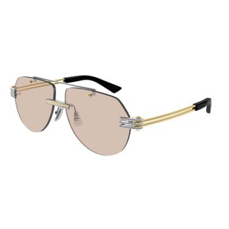 Bottega Veneta Stijlvolle Zonnebril Bv1342S - unisex - Accessoires - Grijs - Maat: 59 MM
