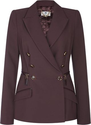 Elisabetta Franchi Jackets Merlot-Donna