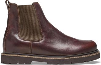 Birkenstock Bruin Leren Highwood Laarzen - Heren - Chelseaboots - Bruin - 45 EU - Leer - Schoenen