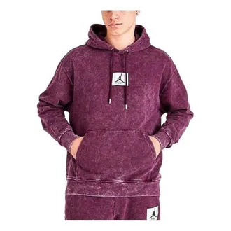 Nike Jordan Air Jordan Essential Washed Fleece Hoodie Burgundy DR3087-680