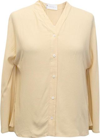 Osman Beige long sleeve blouse Size XS