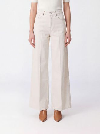 7 For All Mankind Lotta High-Waisted Wide-Leg Jeans in Stretch Denim