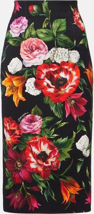 Dolce & Gabbana Gonna a tubino con stampa floreale