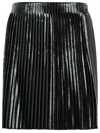 Courr&egrave;ges Pinisfalda de vinilo negro Courreges
