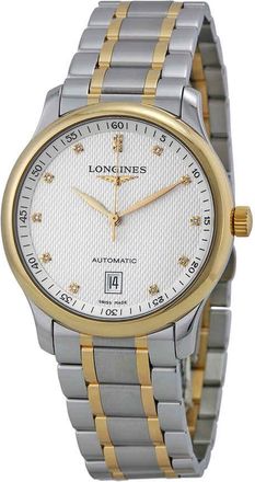 Longines Master Automatic Diamond Silver Dial Mens Watch L2.628.5.77.7