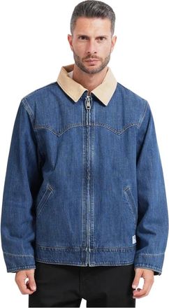 HUGO BOSS Jassen, Heren, Blauw, L, Denim, Denim Jacket