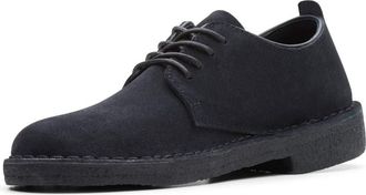Clarks Clarks Desert London Womens Derby Shoe 5 UK Black Suede