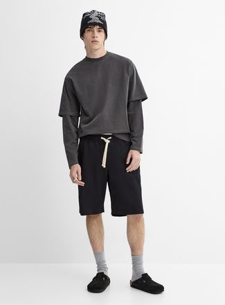 Djab Mens Stretch twill Bermuda Shorts