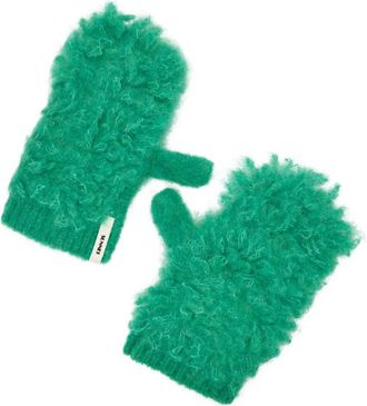 Sunnei Yeti Gloves - Heren - Handschoenen - Groen - ONE Size - Wol - Accessoires