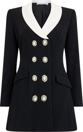 Self Portrait Giacca con Bottoni Preziosi - - Jackets - Donna - Nero - XS