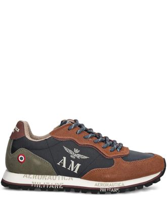 Aeronautica logo-print lace-up sneakers - Blu