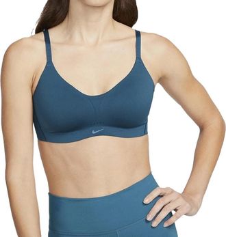 Nike Nike Alate Minimalist Womens Blue Bra, Blue, S